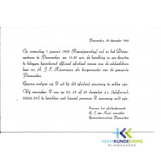 Pannerden Afscheid Burgemeester A.Havermans dec. 1968 Coll.A.Havermans (2)